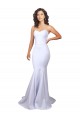 Buy Simple Long Strapless Sweetheart Mermaid Crepe Beach Wedding Dress UK
