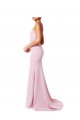 Buy Square Neck Criss Cross Open Back Slim Crepe Bridesmaid Dress / Prom Dress with Spaghetti Straps UK