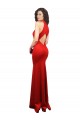 Buy Halter Neck keyhole Front Back Long Formal Stretch Satin Bridesmaid Dress / Prom Dress UK