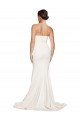 Buy Strapless Cowl Neck Sweep Train Formal Stretch Satin Bridesmaid Dress / Prom Dress UK
