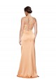 Buy One Shoulder Ruched Formal Stretch Satin Bridesmaid Dress / Prom Dress with Thigh High Split UK