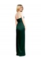 Buy Scooped Strapless Neckline Stretech Satin Bridesmaid Dress / Prom Dress with Side Slit UK
