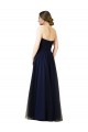 Buy Draped Bodice Sweeheart Long Tulle Bridesmaid Dress UK