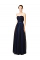 Buy Elegant Lace and Tulle Long Strapless Bridesmaid Dress UK