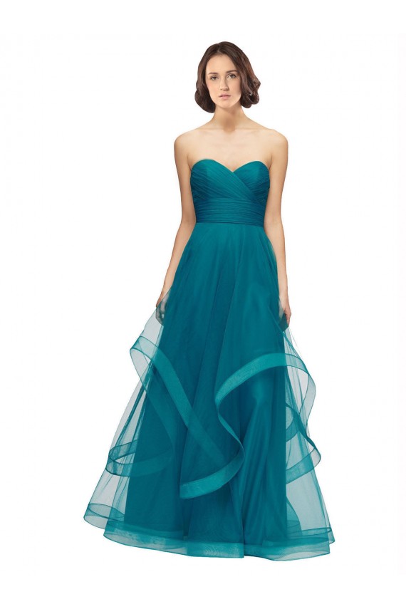 Buy Sweetheart Tulle Bridesmaid Dress with Wide Waistband UK