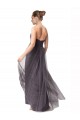 Buy Long Sweetheart Tulle Bridesmaid Dress with Shirred Criss Cross Bodice UK
