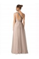 Buy Illusion One Shoulder Tulle Bridesmaid Dress with Shirred Bodice UK