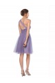Buy One Shoulder Short Knee Length Tulle Bridesmaid Dress UK