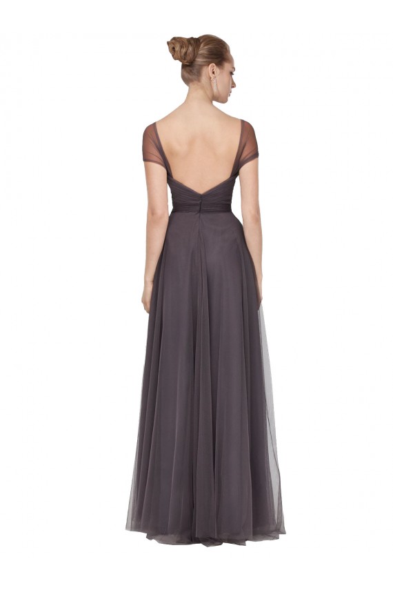 Buy Sweetheart Neckline Long Tulle Bridesmaid Dress with Straps UK