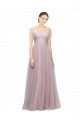 Buy Sweetheart Neckline Long Tulle Bridesmaid Dress with Lace Bodice UK