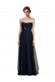 Buy Strapless Sequined Lace Long Bridesmaid Dress with Pleats UK