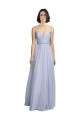 Buy Spaghetti Strap Tulle Bridesmaids Dress with Ruched Bodice UK