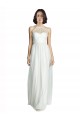 Buy High Neckline Long Tulle Bridesmaid Dress with Illusion Front UK