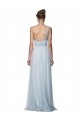 Buy One Shoulder Illusion Tulle Bridesmaid Dress with Knot Detail UK