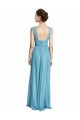 Buy Floor Length Inverted V-Neck Tulle Bridesmaids Dress UK