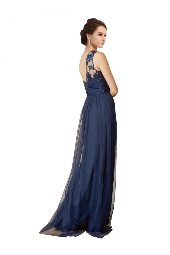 Buy Sequined Floral Lace Sweetheart Tulle Bridesmaid Dress UK