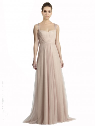 Buy Sweetheart A-Line Tulle Draped Bridesmaid Dress UK