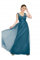 Buy Long V-Neck Soft Tulle Bridesmaid Dress UK