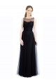 Buy Full Length Tulle Bridesmaid Dress with Lace Bodice and Soft Tulle Illusion Top UK