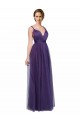 Buy Twisted Straps Sweeheart Long Tulle Bridesmaid Dress Open Back UK