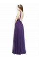 Buy Twisted Straps Sweeheart Long Tulle Bridesmaid Dress Open Back UK
