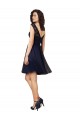 Buy Short Bateau Neck Tulle Cocktail Bridesmaid Dress with Lace Bodice UK