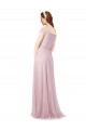 Buy Off the Shoulder Long A-Line Tulle Bridesmaid Dress UK