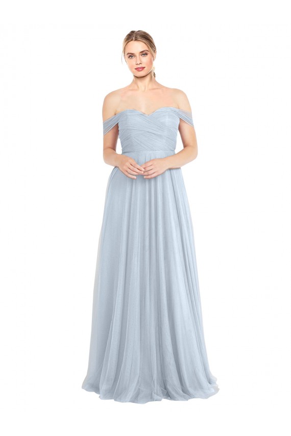 Buy Sweetheart Neckline Off the Shoulder Tulle Bridesmaid Dress UK