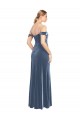 Buy Draped Sleeves Wide Scoop Neck Off the Shoulder Velvet Bridesmaid Dress / Prom Dress UK
