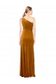 Buy Sleek One Shoulder Long Formal Velvet Bridesmaid Dress / Prom Dress UK