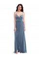 Buy Velvet Wrap Maxi Bridesmaid Dress / Prom Dress with Pockets UK