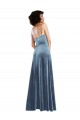 Buy Sleek Cowl Neck Velvet Maxi Bridesmaid Dress / Prom Dress with Pockets UK