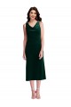 Buy Cowl Neck Velvet Midi Cocktail Length Bridesmaid Dress / Prom Dress UK