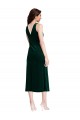 Buy Cowl Neck Velvet Midi Cocktail Length Bridesmaid Dress / Prom Dress UK