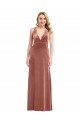 Buy Plunging Neckline Formal Velvet Maxi Bridesmaid Dress / Prom Dress with Criss Cross Open Back UK