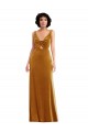 Buy Twist Front Cutout Velvet Maxi Bridesmaid Dress / Prom Dress with Pockets UK
