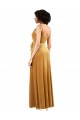 Buy Romantic Velvet Floor Length Formal Bridesmaid Dress / Prom Dress with Wrap Detail UK