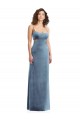 Buy Spaghetti Strap Long Full Length Formal Velvet Maxi Bridesmaid Dress / Prom Dress UK