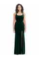 Buy Square Neck Long Velvet Maxi Bridesmaid Dress / Prom Dress UK