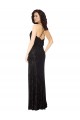 Buy Floral Velvet Cowl Neck Bridesmaid Dress with Skirt Slit UK