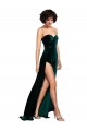 Buy Sweetheart Fluid Velvet Bridesmaid Dress / Prom Dress with High Split UK