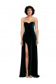 Buy Sweetheart Fluid Velvet Bridesmaid Dress / Prom Dress with High Split UK